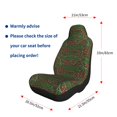 thumbnail image 2 of Goofa Red Snake Printed Car Seat Covers, Automotive Seat Covers for Cars Trucks and SUVs, Quick Setup Universal Fit Elastic Seat Covers-2 PCS, 2 of 6