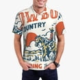 thumbnail image 1 of Vsdgher Polo à Imprimé Cheval Cowboy Rising pour Hommes, Polo Extensible à Manches Courtes pour Hommes, Chemises pour Hommes-Moyen, 1 of 6