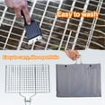 thumbnail image 2 of Maoww Barbecue Grilling Basket Metal Handle BBQ Grill Net Folding Portable Cooking Grid Rack with Spice Brush, 2 of 9