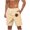 Beige, variant on LpwkSSA Mens Camo Print Swim Trunks Mesh Lining Design Breathable Fabric Relaxed Silhouette for Pool Parties Green L