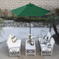 thumbnail image 2 of Astella 90" Hunter Green Solid Print Hexagon Market Patio Umbrella, 2 of 5