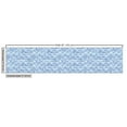 thumbnail image 2 of Ambesonne Fish Scale Fabric by the Yard Upholstery, Style Waves, 10 Yards, Navy Blue and White, 2 of 4