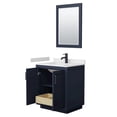 thumbnail image 3 of Wyndham Collection Miranda 30" Wood Single Bathroom Vanity in Dark Blue/Black, 3 of 7