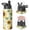 Black, variant on Sunflower Insulated Water Bottle with Straw & Cleaning Brush – 18oz | Leakproof, BPA-Free, 304 Stainless Steel, Wide Mouth, Travel Mug for Car, Gym, Office, Starry, Christmas Thanksgiving Gift