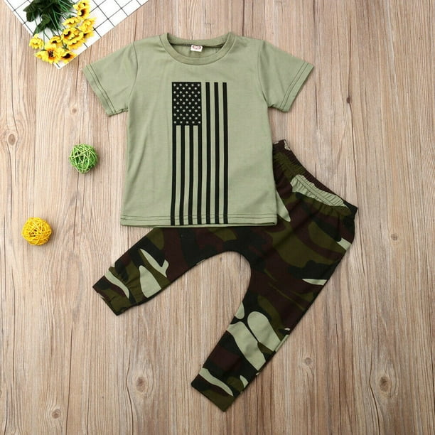 yellow shirt with camo pants