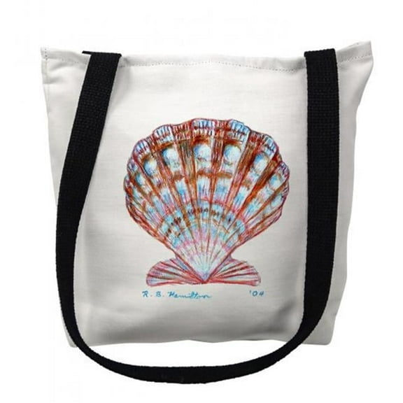 Betsy Drake TY112M 16 x 16 in. Scallop Shell Tote Bag - Medium