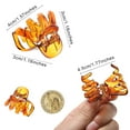 thumbnail image 5 of 12 Pcs Small Octopus Hair Clips for Women Hair Claw Clips 1.57 Inches No Slip Jaw Clip for Thin Thick Hair Strong Hold Hair Clamps (Black/Orange (Octopus Clear Hair Clips), 5 of 5