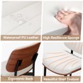 thumbnail image 5 of LainTene Modern Dining Room Chairs Set of 2, Faux Leather and Bentwood Design with Metal Legs, Ideal for Kitchen or Dining Space, 5 of 9