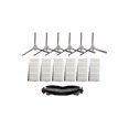 thumbnail image 1 of Mosiee For Coredy Robot Vacuum Filter Kit Includes 6 Filters Main Brush Side Brushes, 1 of 9