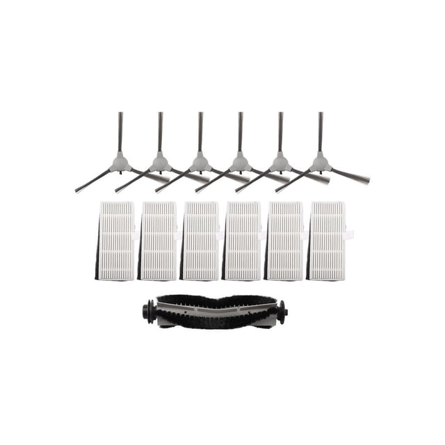 Mosiee For Coredy Robot Vacuum Filter Kit Includes 6 Filters Main Brush Side Brushes