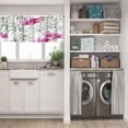 thumbnail image 5 of LALILO Kitchen Curtains and Valances Set of 3 36" Watercolor Window Treatment Tiers for Window Decor, 5 of 5