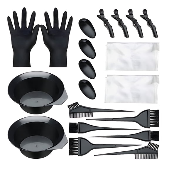 LAPTOM MAX 20 PCS Hair Dye Bowl and Brush Kit, Reusable Hair Coloring Tools for Salon and Home DIY with Gloves