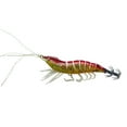 thumbnail image 2 of Glow in the Dark Squid Lures - 3.94 Inch Horizontal Jig with Realistic Shrimp Design & Double Hooks for Saltwater, Freshwater Trolling, Lake, River, and Sea Fishing, 2 of 4