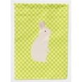 thumbnail image 1 of Carolines Treasures BB7791GF New Zealand White Rabbit Green Flag Garden Size, 1 of 3