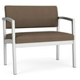 thumbnail image 1 of Lenox Steel Reception Waiting Room Bariatric Chair / Silver Steel / Brown, 1 of 5