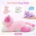 thumbnail image 6 of MaoGoLan 4 Piece Cats Stuffed Animals 13.8 inch Mom Plush Cat with 3 Kittens Stuffed in Zipper Pouch, 6 of 9