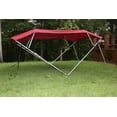 thumbnail image 3 of Vortex Burgundy Pontoon/Deck Boat 4 Bow Bimini Top 8' Long, 97-103" Wide, 54" High Complete Kit, 3 of 6