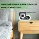 thumbnail image 3 of Digital Wecker Kinder, Tischuhr Wecker mit Licht, 18 Klingelt?ne, Wecker mit 2 Alarm, Ohne Ticken Schlafzimmer Kinderzimmer, 3 of 7