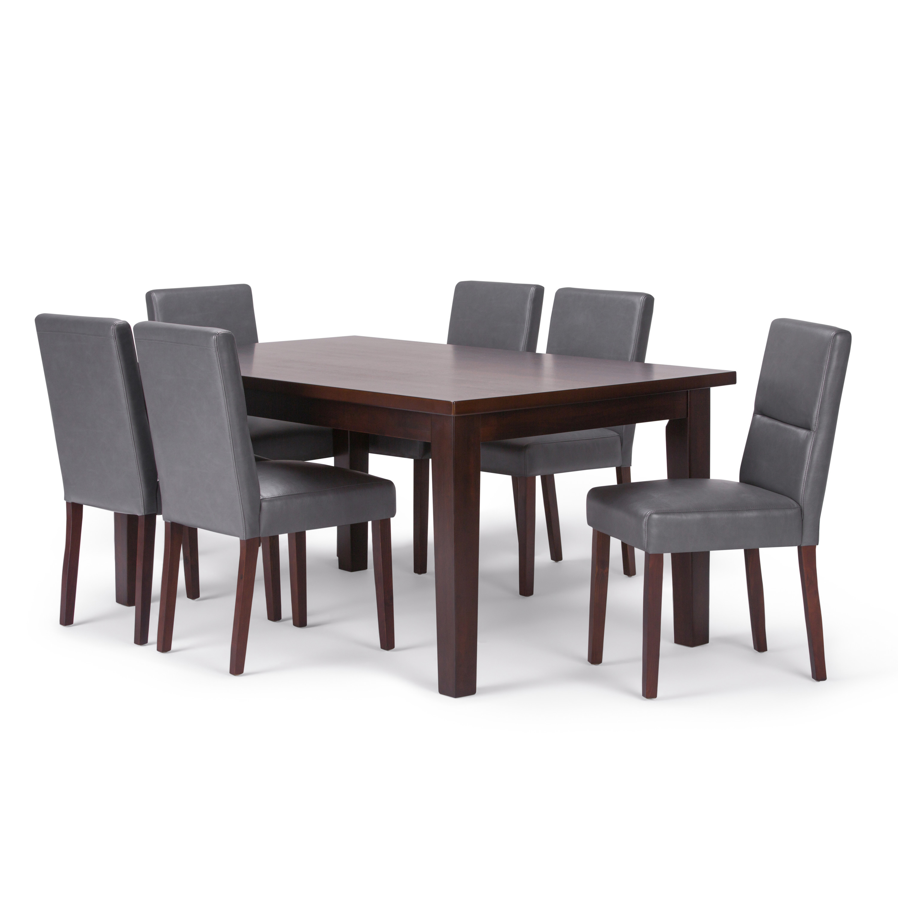 Brooklyn + Max Jordan Contemporary 7 Pc Dining Set with 6 Upholstered