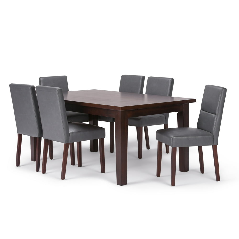 Brooklyn + Max Jordan Contemporary 7 Pc Dining Set with 6 Upholstered
