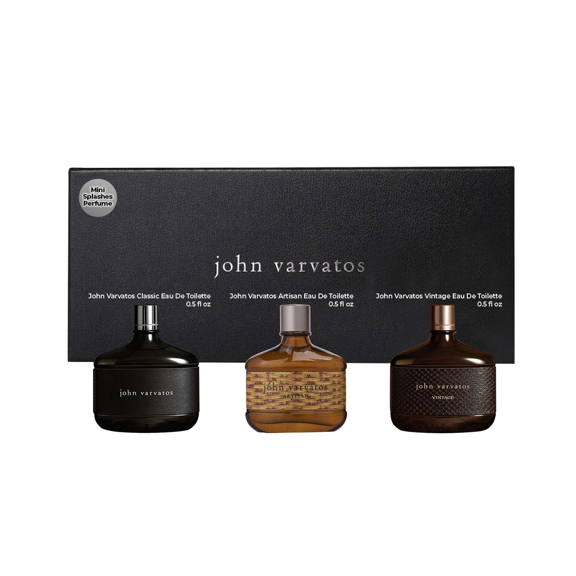 John Varvatos Perfume for Men 3 Piece EDT Mini Splash Gift Set