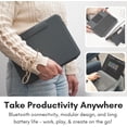 thumbnail image 4 of Macally iPad Air 13 Inch Case Keyboard (M3, 2025/M2, 2024) |iPad Pro 12.9 Keyboard Case (5/6th Gen) with Large Trackpad, Multi Angle View Stand Apple Pencil Holder, Backlit, Detachable, 4 of 7