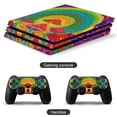 thumbnail image 2 of Decal Skin for PS4 Slim / PS4 Pro / PS4, Whole Body Vinyl Sticker Cover for Playstation 4 Console and Controller (Colorful Mushroom), 2 of 5