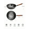 thumbnail image 2 of 12.5" Wok Pan- Woks And Stir Fry Pans, Carbon Steel Wok, Flat Bottom Wok With Lid Suits For All Stoves, 2 of 6