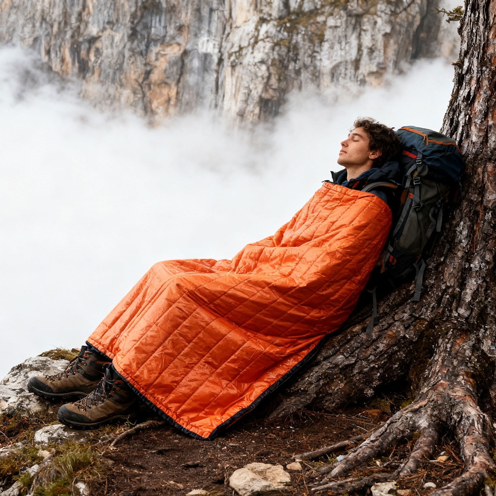 6 Pcs Emergency Sleeping Bag, 84 x 36 Inch Thermal Survival Blanket, Waterproof Lightweight Compact Emergency Bivy for Camping, Hiking, Outdoor Survival, Travel