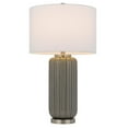 thumbnail image 7 of HomeRoots 29" Taupe Metal Table Lamp With White Drum Shade, 7 of 7