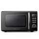 thumbnail image 1 of Galanz GLCMKZ07BKR07 Horno microondas retro para encimera con cocción y recalentamiento automático, descongelación, funciones de inicio rápido, fácil de limpiar con plato giratorio de vidrio, asa para, 1 of 5