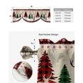 thumbnail image 6 of Christmas Snowflake Elk Window Curtain Living Room Kitchen Cabinet Tie-up Valance Curtain Rod Pocket Valance, 6 of 6
