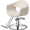 Light Khaki, variant on UBesGoo Barber Chair, Heavy Duty Hydraulic Salon Styling Chair, 360° Swivel with Footrest, Brown