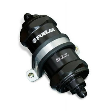 Fuelab 81802-1 Black 10 Micron Standard Length In-Line Fuel Filter