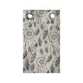 thumbnail image 1 of Bohemian Hanging Pocket Organizer, Layout of Native Dream Catcher with Feathers and Strokes, Printed Polyester Storage Bag with Pockets, 9" x 16", Eggshell Dark Teal, 1 of 2