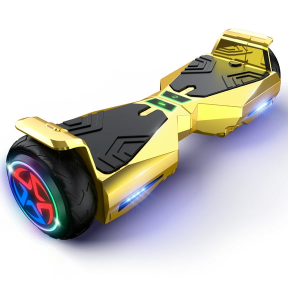 Hoverboard for Kids with 9 mph Max Speed, Tcdjtc Electric Scooters with LED Lights & Bluetooth Speakers, All Terrain Hoverboard for Adults, Off Road Hoverboard with UL2272 Certified