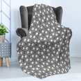 thumbnail image 4 of Black and White Soft Flannel Fleece Blanket, Triangles and Hexagons with Scribbles Sketch Monochrome Illustration, Cozy Plush for Indoor and Outdoor Use, 50" x 60", Black and White, by Ambesonne, 4 of 5