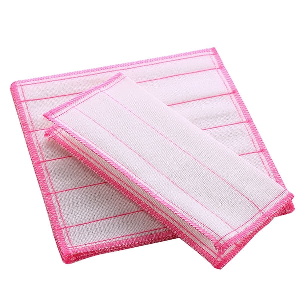 Paño para lavar platos de hilo de algodón, paño para lavar platos de cocina más grueso, paño de limpieza descontaminante sin aceite y de fácil absorción