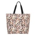 thumbnail image 1 of Fotbe Brown Sloth Bolsa Tote Estética de Lona con Estampado para Mujer - Bolsa Reutilizable de Hombro Casual para Vacaciones, Compras, Trabajo y Gimnasio, 1 of 8
