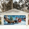 thumbnail image 2 of GUANGHONG Holiday Cheer Garage Festive Christmas Banner With Bright Colors Festive Design Perfect for Auto Enthusiasts Home Garages Easy Hanging Durable Material, 2 of 5