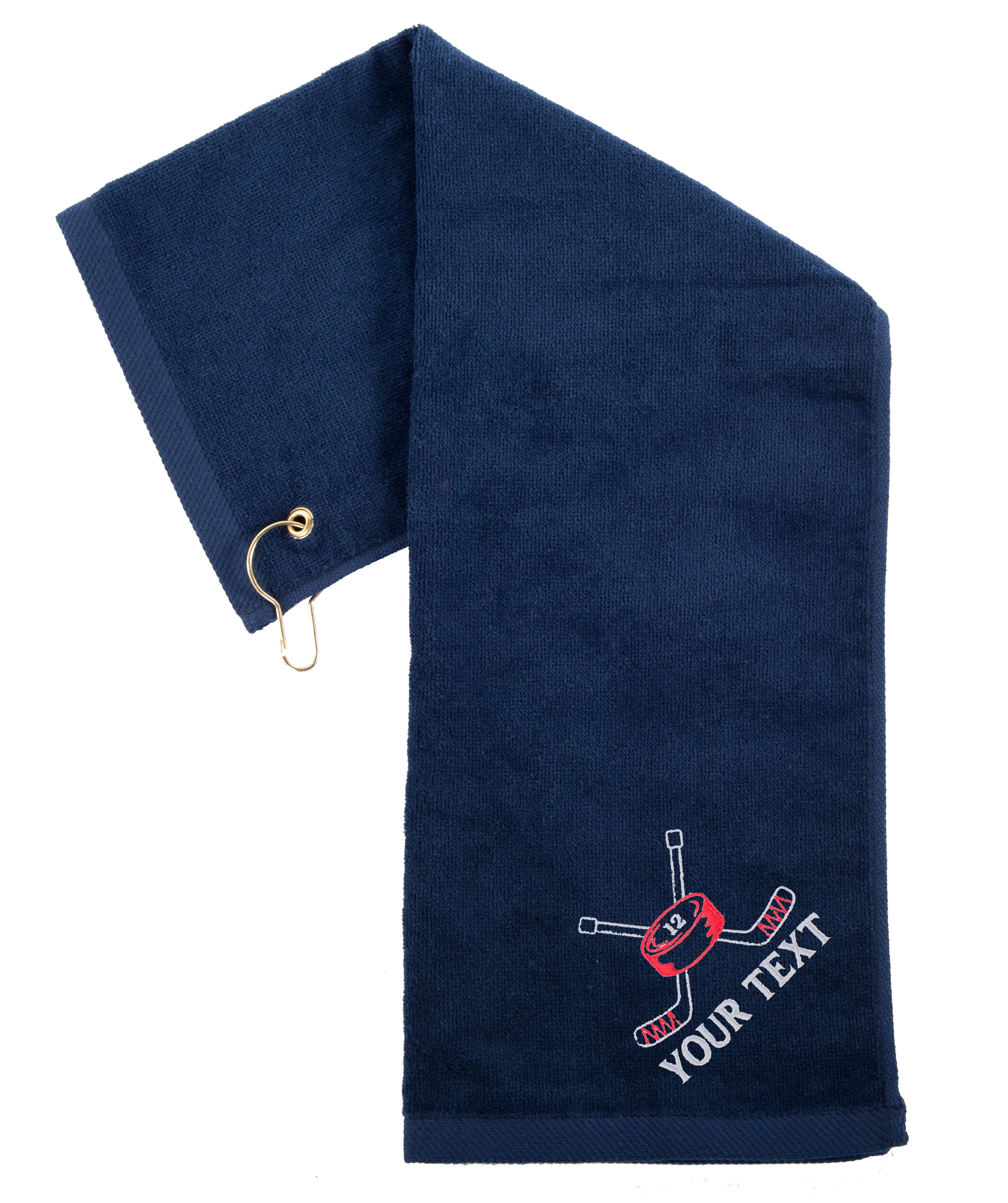 Custom Embroidered Hockey Towels, Personalized Rally Towels, Team skate