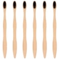 thumbnail image 1 of 6Pcs Wide Head Bamboo Toothbrush with Bristles Eco-friendly Tooth Brush, 1 of 5