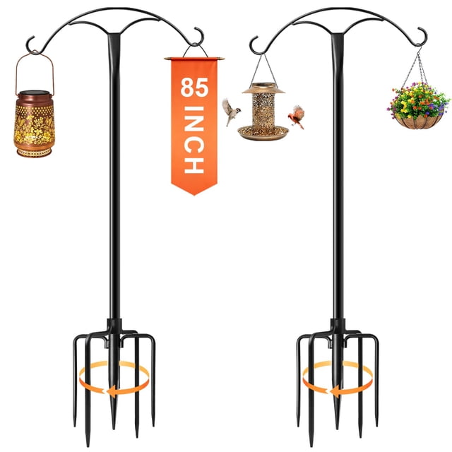 Ganchos pastorales MuliVid de 85" ajustables, resistentes, paquete de 2