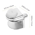 thumbnail image 4 of 20pcs Glass Shelf Brackets Glass Mirror Clamps Mirror Mounting Metal Clips, 4 of 8