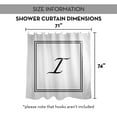 thumbnail image 7 of Creative Products Classic White Monogrammed Shower Curtain - I, 7 of 7