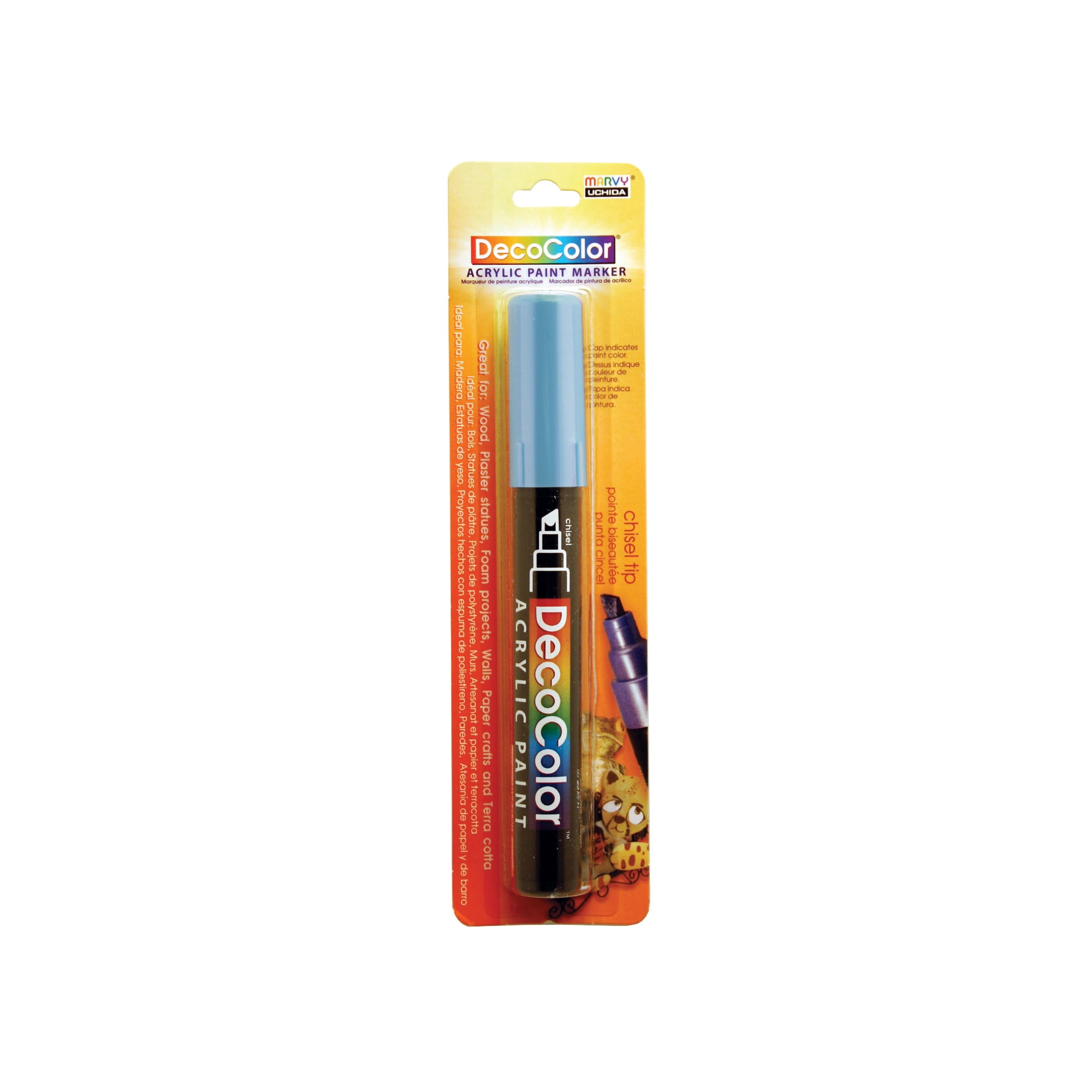 MARVY UCHIDA DECOCOLOR ACRYLIC PAINT MARKER LT. BLUE