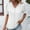 White, variant on YHAJDS Short Sleeve Shirts for Women Chiffon Neck Layered Blouse Casual Spring