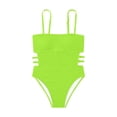 thumbnail image 6 of Afdoent One Piece Swimsuit For Women Summer Large Beach Solid Color Bikini Swimsuit Fashion Swimsuit Women's Clothing, 6 of 9