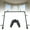 black, variant on Bay Window Curtain Rods, U Shape Heavy Duty Curved Curtain Rods for Bay Windows with Brackets, 59-184" Adjustable for Bedroom, Living Room, Dinging Room, Black