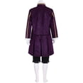 thumbnail image 6 of Men's Medieval Court Lord Cloth Renaissance Robe Coat Pants Hat Outfit, 6 of 8